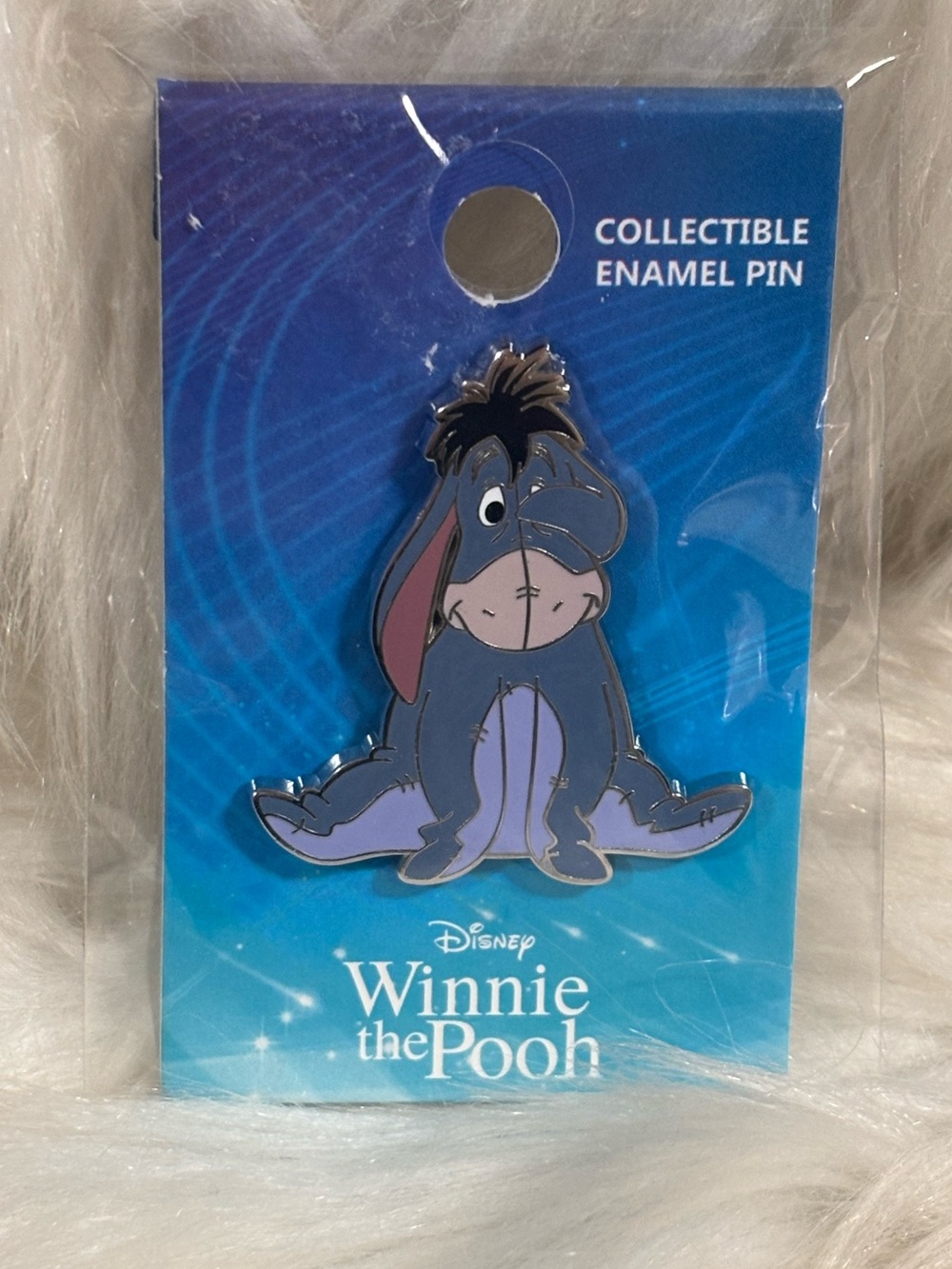 Disney Palm Winnie the Pooh Eeyore Cover Eye Enamel Pin Monogram NEW